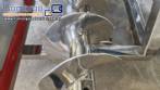 Silo de transferncia com rosca helicoidal transportadora inclinada em inox Maqinox
