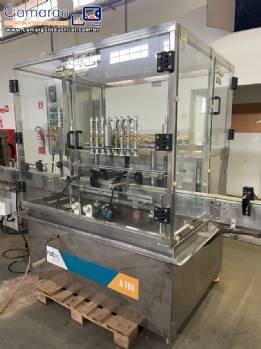 Envasadora volumétrica linear com 8 bicos IMSB Rotac