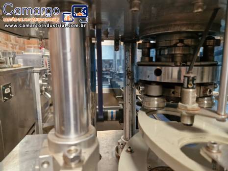 Recravadeira recravadora automtica em inox de latas Levapack