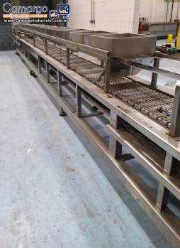 Linha autom�tica para moldagem, dosagem e resfriamento de balas de goma mole gummy gelatina Chen Yueh Machinery Co., Ltd.