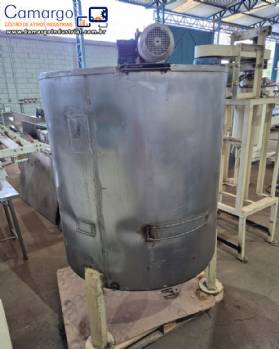 Tanque de derretimento de chocolate em a�o inox encamisado