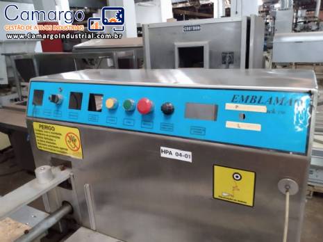 Embaladora Flow Pack em aço inox Emblamaq