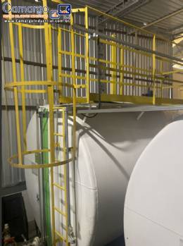 Tanque de armazenamento estacion�rio horizontal em a�o carbono 40.000 litros Tanque Reverso