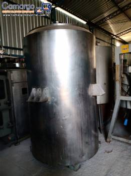 Tanque misturador com agita��o em inox 2.000 kg isolado Inoxil