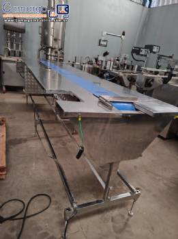 Mesa transportadora acumulo montagem em inox com correia Mesa transportadora acumulo montagem em inox com correia